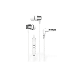 Devia univerzális sztereó felvevős fülhallgató - 3,5 mm jack - Kintone Series Metal Earphone - fehér (ST362323)