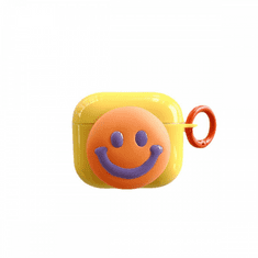 Cellect Airpods Pro smile szilikon tok, Narancssárga (AIRPODSP-FUNNY-SMILE)