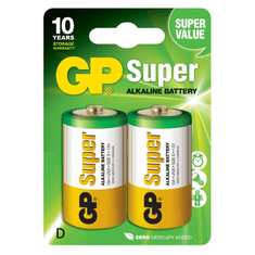 GP GP 1.5V Super alkáli 13A góliát (D) elem (2db/blister) (GP13A-2UE2)