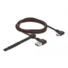 DELOCK 85281 USB-A -> USB-C kábel 1m fekete (de85281)