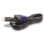 TRENDNET TK-CU06 D-SUB 15pin USB M/M KVM tkábel 1.8m fekete (TK-CU06) (TK-CU06)