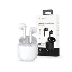 Devia TWS Bluetooth sztereó headset v5.1 + töltőtok - Joy A13 Series True Wireless Earphones with Charging Case - fehér (ST362002)