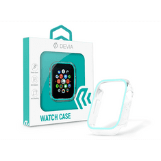 Devia Apple Watch szilikon védőtok - Luminous Series Shockproof Case For iWatch - 41 mm - blue green (ST359439)