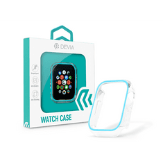 Devia Apple Watch szilikon védőtok - Luminous Series Shockproof Case For iWatch - 40 mm - sky blue (ST365317)