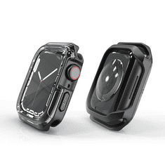 Devia Apple Watch ütésálló védőtok - Sport Series Shockproof Case For iWatch - 41 mm - black/transparent (ST366857)