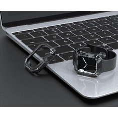 Devia Apple Watch ütésálló védőtok - Sport Series Shockproof Case For iWatch - 41 mm - black/transparent (ST366857)