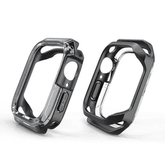 Devia Apple Watch ütésálló védőtok - Sport Series Shockproof Case For iWatch - 45 mm - black/transparent (ST366802)