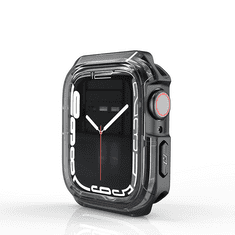 Devia Apple Watch ütésálló védőtok - Sport Series Shockproof Case For iWatch - 45 mm - black/transparent (ST366802)