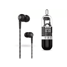 Devia univerzális sztereó felvevős fülhallgató - 3,5 mm jack - Devia Kintone V2 In-Ear Wired Earphones - fekete