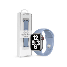 Devia Apple Watch szilikon sport szíj - Silicone Deluxe Series Sport Watch Band - 42/44/45/49 mm - fog blue (ST364532)