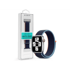Devia Apple Watch szövet sport szíj - Nylon Woven Deluxe Series Sport3 Watch Loop - 42/44/45/49 mm - deep navy (ST364631)