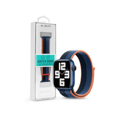 Devia Apple Watch szövet sport szíj - Nylon Braided Adjustable two-tone Watch Loop - 42/44/45/49 mm - pinch feather (ST364716)