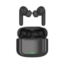 Devia TWS Bluetooth sztereó headset v5.1 + töltőtok - Devia ANC-E1 Star Series True Wireless Earphones with Charging Case - fekete
