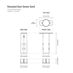 Aeotec Recessed Door Sensor nyitásérzékelő (ZW089) (AeotecZW089)