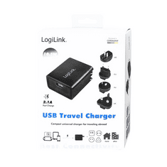 LogiLink USB csatlakozós utazó adapter 10.5W (PA0187) (PA0187)