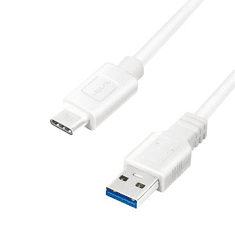 LogiLink CU0172 Type-C - USB-A kábel fehér 0.15m (CU0172)