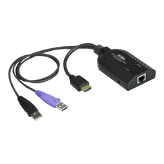 Aten KA7168 HDMI USB Virtual Media KVM Adapter Cable with Smart Card Reader (CPU Module) - KVM / audio / USB extender (KA7168)
