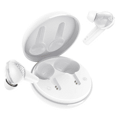 HOCO TWS Bluetooth sztereó headset v5.1 + töltőtok - HOCO ES55 True Wireless Earphones with Charging Case - fehér