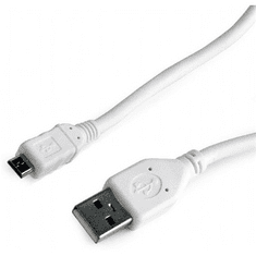Gembird USB 2.0 A -> USB 2.0 micro B M/M adatkábel 3m fehér (CCP-mUSB2-AMBM-W-10) (CCP-mUSB2-AMBM-W-10)