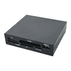 LogiLink Cardreader 3,5“ USB 2.0 All-in-1+USB - card reader - USB 2.0 (CR0012)