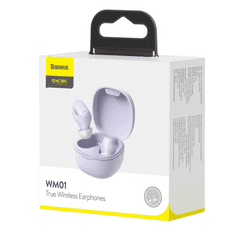 BASEUS Encok WM01 TWS Bluetooth fülhallgató lila (NGWM01-05) (NGWM01-05)