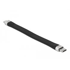 DELOCK 86793 USB Type-C - USB Micro-B lapos kábel 13,5cm fekete (Delock86793)