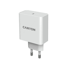 Canyon H-65 GaN 65W PD hálózati gyorstöltő fehér (CND-CHA65W01) (CND-CHA65W01)