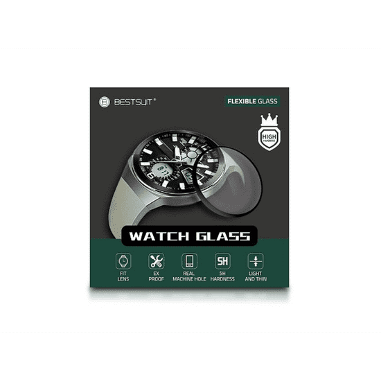 BESTSUIT Apple Watch Series 7 (45 mm) üveg képernyővédő fólia - Flexible Nano Glass 5H (PT-6346)