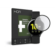 Hofi Hybrid Glass Samsung Galaxy Watch Active 2 (40mm) üveg képernyővédő fólia fekete kerettel (FN0011) (FN0011)