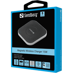 Sandberg 441-46 mágneses vezeték nélküli töltő 15W (441-46)