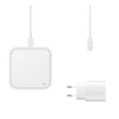 SAMSUNG vezeték nélküli töltőpad (töltőfejjel) fehér (EP-P2400TWEGEU) (EP-P2400TWEGEU)