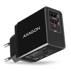 AXAGON ACU-QS24 QC3.0 + 5V-1.2A hálózati töltő fekete (ACU-QS24)