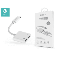 Devia Smart Series Type-C - 2xType-C audio adapter fehér (ST354137) (ST354137)