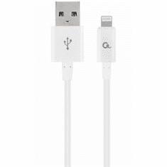 Gembird 8-pin charging and data cable, 1m, fehér (CC-USB2P-AMLM-1M-W) (CC-USB2P-AMLM-1M-W)