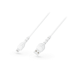 Devia Kintone Cable V2 Series USB - Lightning adat- és töltőkábel fehér 1m, 5V/2.1A, ECO csomagolás (ST348594) (ST348594)