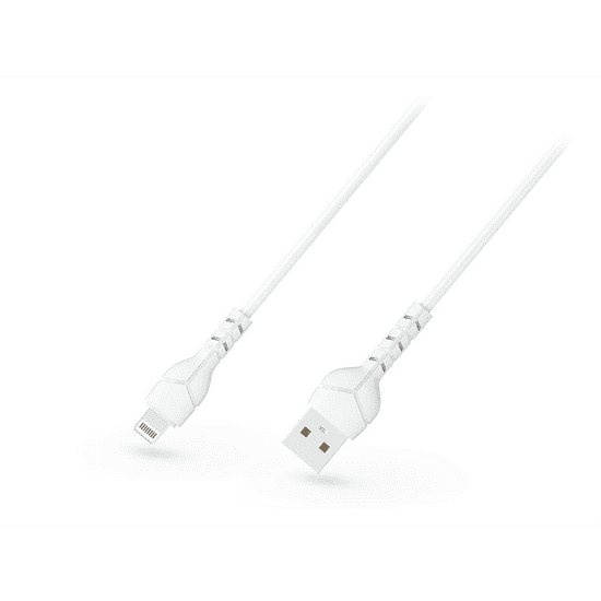 Devia Kintone Cable V2 Series USB - Lightning adat- és töltőkábel fehér 1m, 5V/2.1A, ECO csomagolás (ST348594) (ST348594)