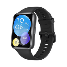 Huawei Watch Fit 2 Active Edition okosóra éjfekete óratokkal és szilikon szíjjal (55028894) (huawei55028894)