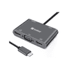 USB-C tartozék, USB-C Dock 2xHDMI+1xVGA+USB+PD (136-35)
