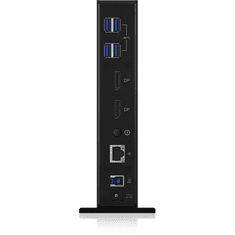 RaidSonic IcyBox Docking Station 2xDisplayPort (1/2 monitors-4k/5k), USB 3.0, USB Type-C (IB-DK2242AC)