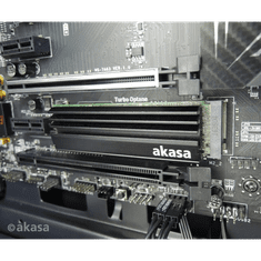 Akasa SSD hűtő M.2 NVMe hűtőborda Fekete (A-M2HS01-BK)