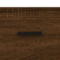 Greatstore barna tölgy színű szerelt fa magasszekrény 69,5 x 34 x 180 cm