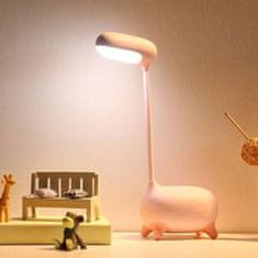 TKG REMAX Deer - LED-es asztali lámpa, USB kábellel, pink