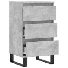 Vidaxl betonszürke szerelt fa tálalószekrény 40 x 35 x 70 cm 831104