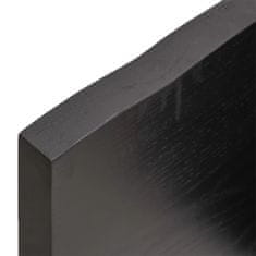 Greatstore sötétszürke kezelt tömör tölgyfa asztallap 120x50x4 cm