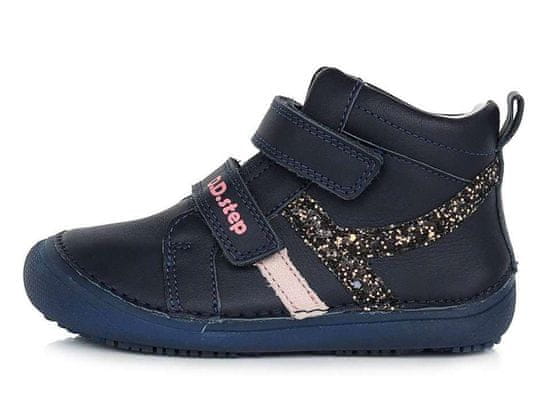D-D-step  magasított szárú glitteres bőr cipő
