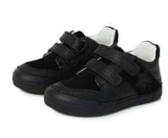 D-D-step Iskolai fiú fekete bőr cipő 33