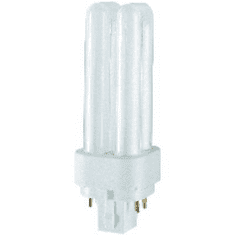 Osram Kompakt fénycső, energiatakarékos fénycső, 18 W, hidegfehér, cső forma, 230 V, G24q, 4 PIN, DULUX D/E PLUS (4050300017617)