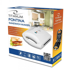 Titanum TKT006W Fontina szendvicssütő fehér (TKT006W)