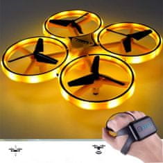 Mini drón, kézzel irányítható drón gyerekeknek, strapabíró modern led játék a repülés izgalmával ötvözve | FLASH