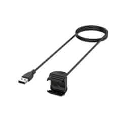 TKG Tactical - Xiaomi Mi Band 5/6/7 okosóra töltő - fekete , USB végű kábel, 30cm